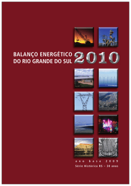 Balanço Energético do Rio Grande do Sul 2010 - ano base