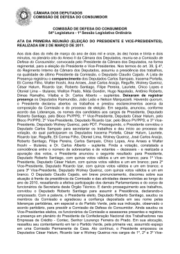 1&ordf; RO Elei&ccedil;&atilde;o do presidente