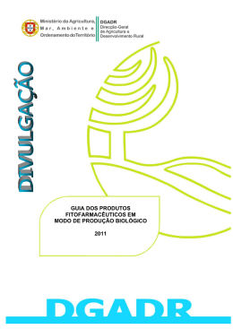 Guia dos Produtos Fitofarmac&ecirc;uticos em Modo de Produ&ccedil;&atilde;o Biol&oacute;gico