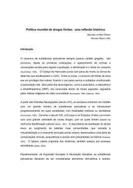 Pol&iacute;tica mundial de drogas il&iacute;citas: uma reflex&atilde;o hist&oacute;rica