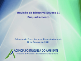Revis&atilde;o da Directiva Seveso II Enquadramento