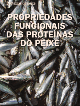 PROPRIEDADES FUNCIONAIS DAS PROTE&Iacute;NAS DO PEIXE