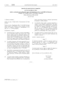Decisão de Execução da Comissão, de 25 de novembro de 2013
