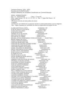 Vestibular Estadual / 2004 - UERJ Resultado da