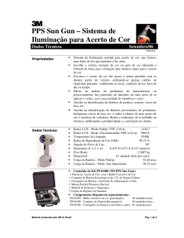 PPS Sun Gun &ndash; Sistema de Ilumina&ccedil;&atilde;o para Acerto de Cor