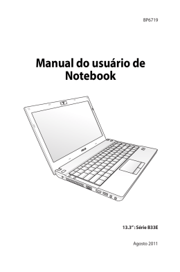 Manual do usuário de Notebook