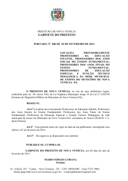 GABINETE DO PREFEITO