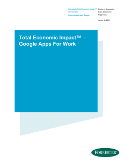 Total Economic Impact™ – Google Apps For Work