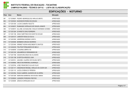 EDIFICA&Ccedil;&Otilde;ES - NOTURNO