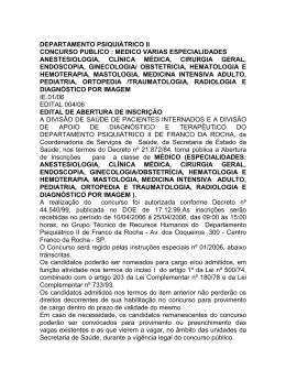 departamento psiqui&aacute;trico ii concurso publico : medico varias