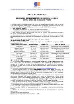 Edital para Especializa&ccedil;&atilde;o - Sociedade Brasileira de Nefrologia