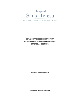 1 EDITAL DO PROCESSO SELETIVO PARA O PROGRAMA DE