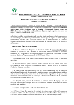 Edital - Associação Catarinense de Medicina