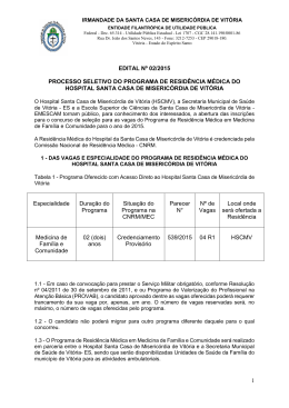 edital de resid&ecirc;ncia m&eacute;dica 2009 dos hospitais santa