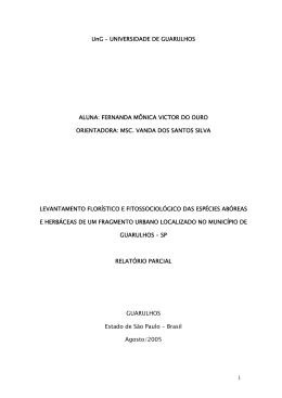 1 UnG &ndash; UNIVERSIDADE DE GUARULHOS ALUNA: FERNANDA