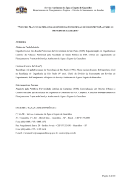 Aspectos práticos da implantação de sistemas