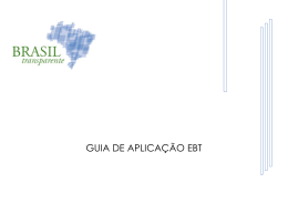 GUIA DE APLICA&Ccedil;&Atilde;O EBT