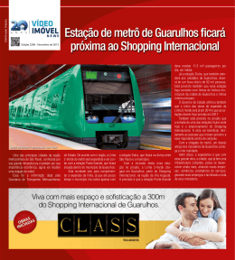Esta&ccedil;&atilde;o de metr&ocirc; de Guarulhos ficar&aacute; pr&oacute;xima ao Shopping