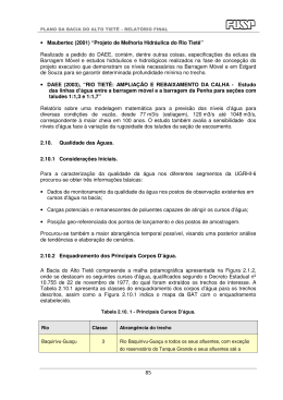 Enquadramento dos Corpos de &Aacute;gua