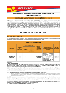 PROGRESSO E DESENVOLVIMENTO DE