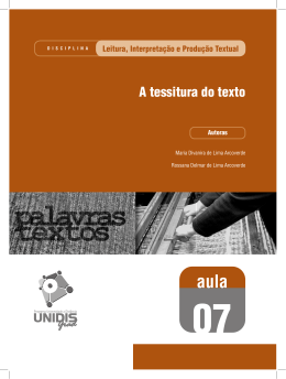 A tessitura do texto - UEPB