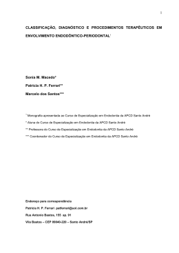1 CLASSIFICA&Ccedil;&Atilde;O, DIAGN&Oacute;STICO E PROCEDIMENTOS