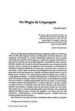 A Na Magia da Linguagem
