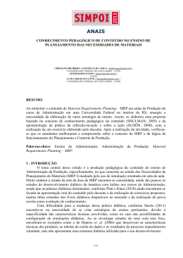 CONHECIMENTO PEDAGÓGICO DE CONTEÚDO NO