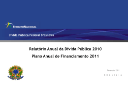 Plano Anual de Financiamento – PAF