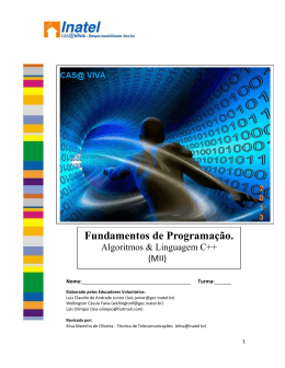 Fundamentos de Programa&ccedil;&atilde;o.