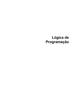 1.2 L&oacute;gica de Programa&ccedil;&atilde;o