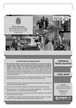 Prova - CESPE / UnB