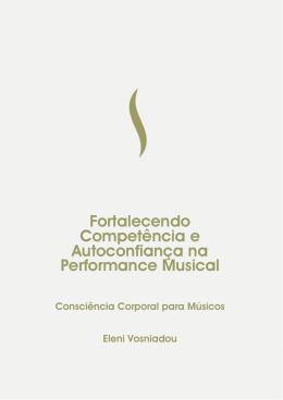 Fortalecendo Compet&ecirc;ncia e Autoconfian&ccedil;a na Performance Musical