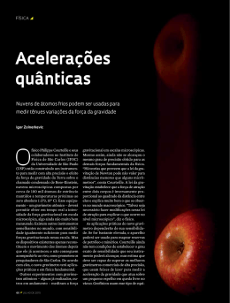 Acelerações quânticas - Revista Pesquisa FAPESP