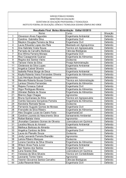 Resultado Final - Instituto Federal Goiano