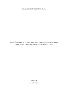 J&uacute;lio JN Silva - Biblioteca Digital de Teses e Disserta&ccedil;&otilde;es da UFRPE