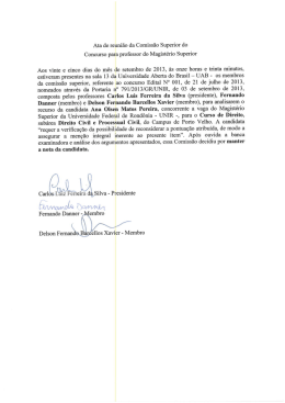 Candidata Ana Olsen Matos Pereira