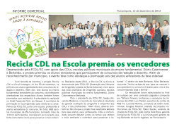 Recicla CDL na Escola premia os vencedores