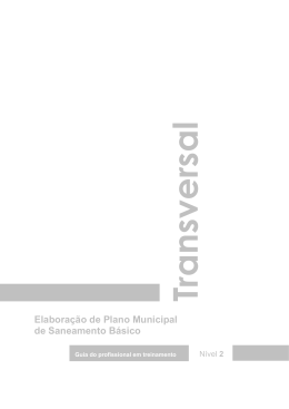 Elabora&ccedil;&atilde;o de Plano Municipal de Saneamento B&aacute;sico