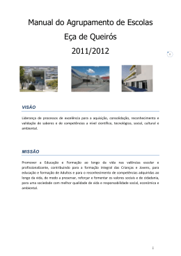 Manual do Agrupamento de Escolas Eça de Queirós 2011/2012