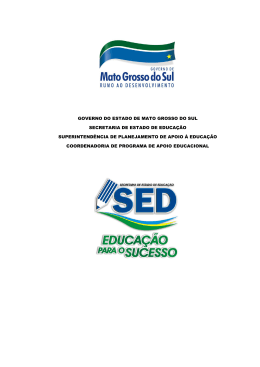 Manual da Merendeira - Portal Sistemas SED-MS