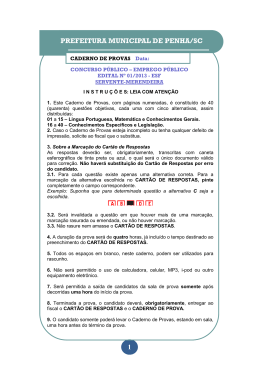 1 PREFEITURA MUNICIPAL DE PENHA/SC