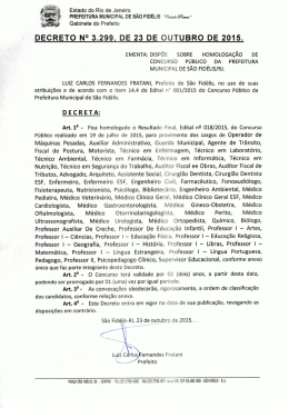 decreto n° 3.299j de 23 de outubro de 2015.