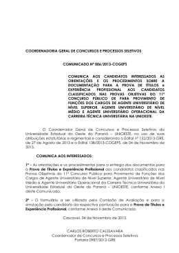 PORTARIA Nº