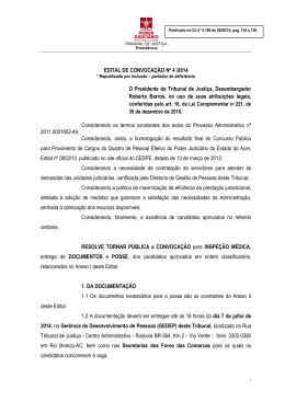 2014 &ndash; Convoca&ccedil;&atilde;o