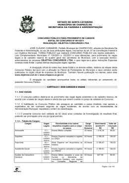 edital completo - Prefeitura de Chapec&oacute;