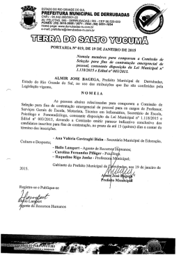 PREFEITURA MUNICIPAL DE DERRUBADAS cNPJ