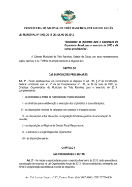 1 PREFEITURA MUNICIPAL DE TR&Ecirc;S