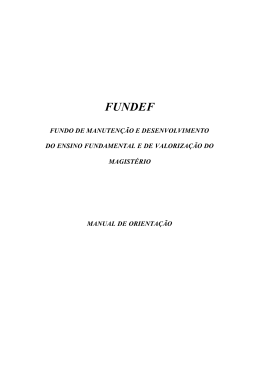 FUNDEF - Ministério da Educação