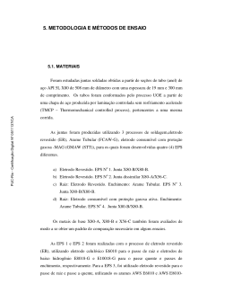 5. METODOLOGIA E M&Eacute;TODOS DE ENSAIO
